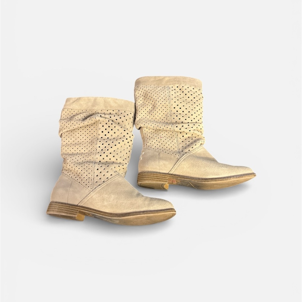 Toms Serra Women's Tan Suede Heeled Boots - Picture 4 of 6